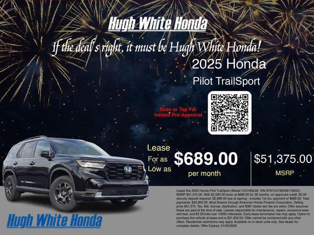 new 2025 Honda Pilot car, priced at $51,375