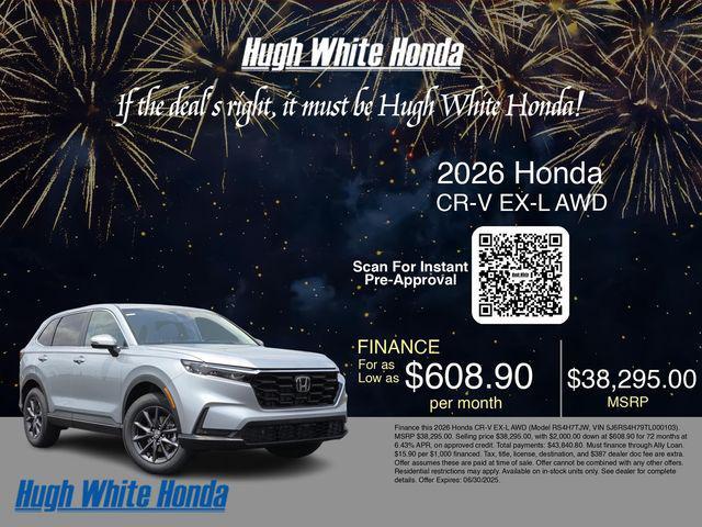 new 2026 Honda CR-V car, priced at $38,295