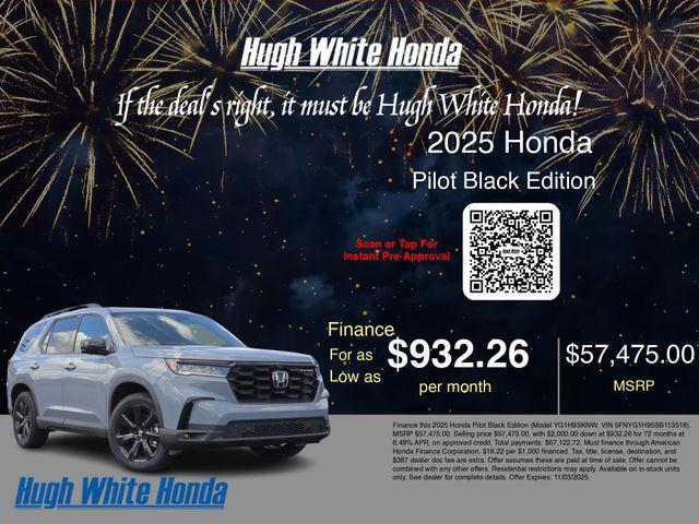 new 2025 Honda Pilot car, priced at $57,475
