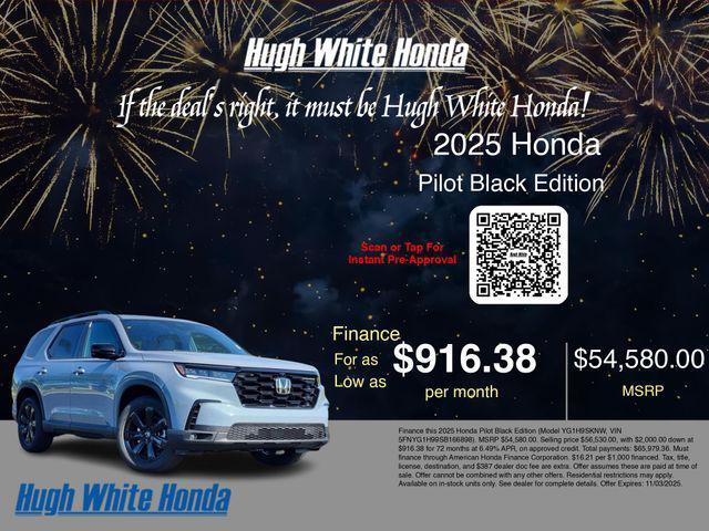 new 2025 Honda Pilot car, priced at $56,530