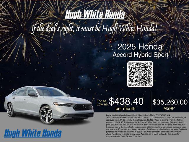 new 2025 Honda Accord Hybrid car, priced at $35,260