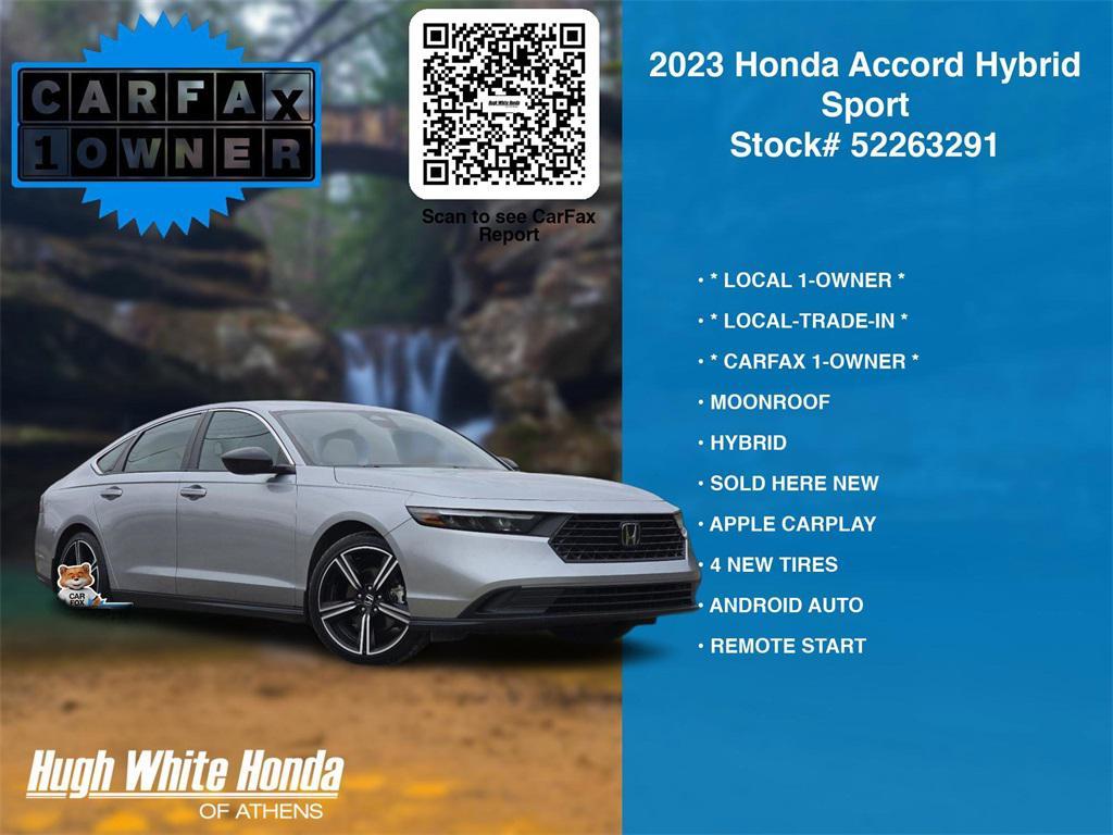 used 2023 Honda Accord Hybrid car, priced at $23,996