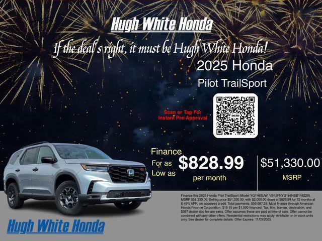 new 2025 Honda Pilot car, priced at $51,330
