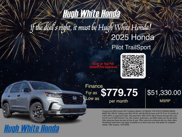 new 2025 Honda Pilot car, priced at $51,330