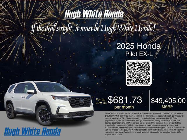 new 2025 Honda Pilot car, priced at $49,405