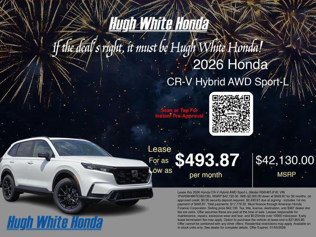 new 2026 Honda CR-V Hybrid car, priced at $42,130
