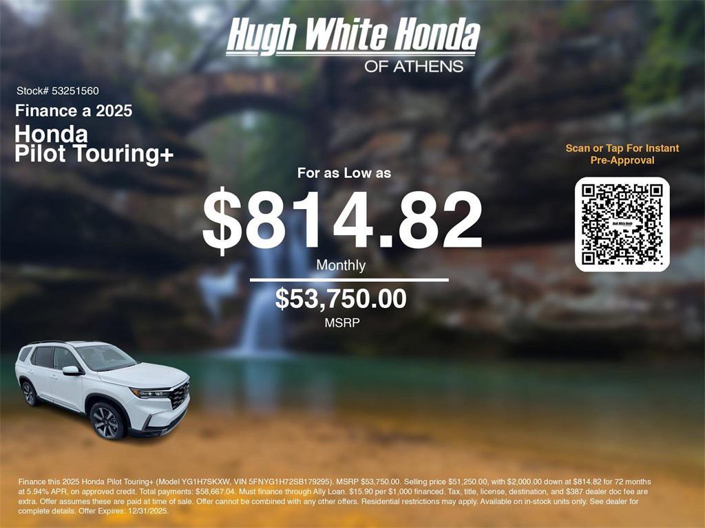 new 2025 Honda Pilot car, priced at $53,750