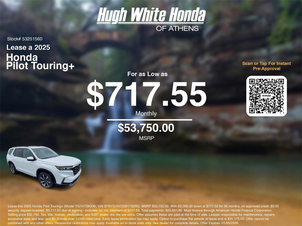 new 2025 Honda Pilot car, priced at $53,750