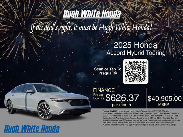 new 2025 Honda Accord Hybrid car, priced at $40,905