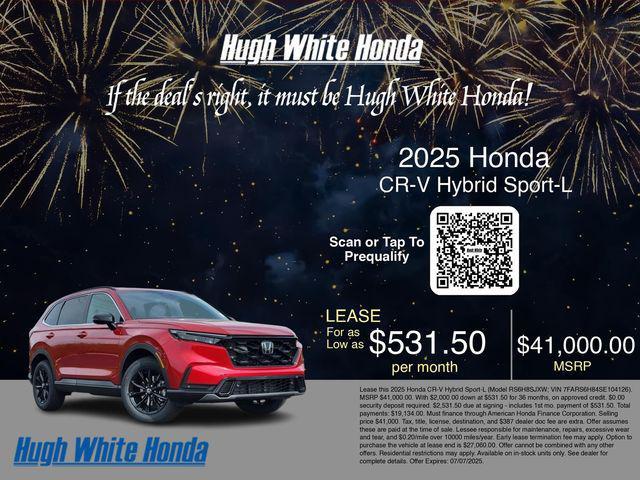 new 2025 Honda CR-V Hybrid car, priced at $41,000