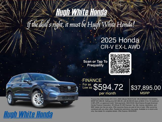 new 2025 Honda CR-V car, priced at $37,895