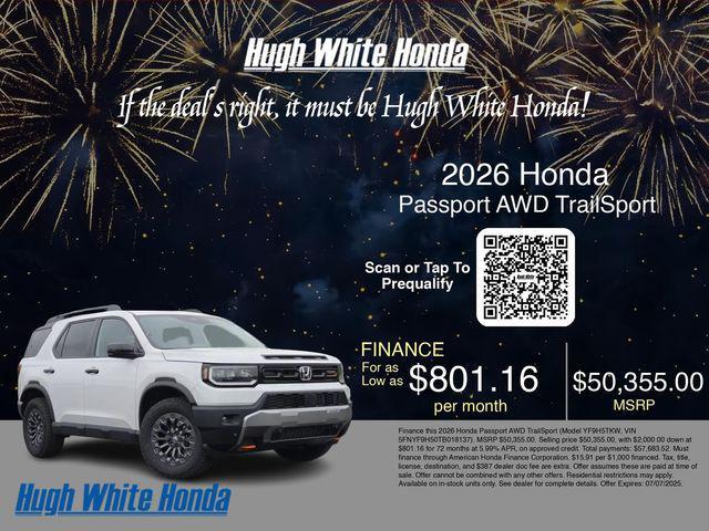 new 2026 Honda Passport car, priced at $50,355