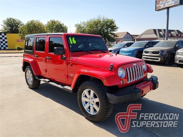 used 2016 Jeep Wrangler Unlimited car, priced at $22,500