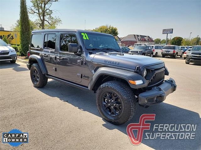 used 2021 Jeep Wrangler Unlimited car, priced at $29,000