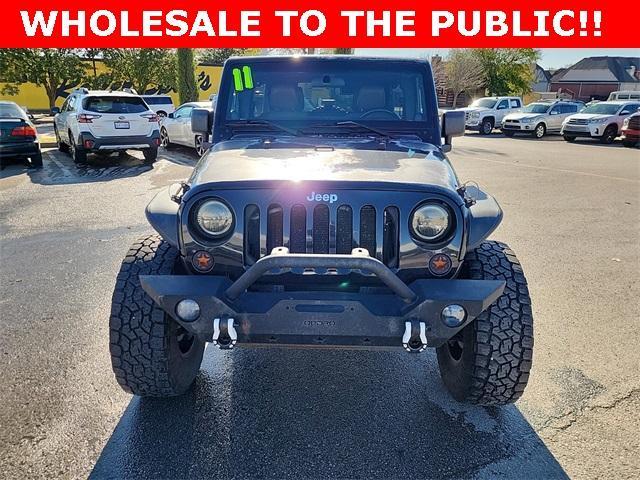 used 2011 Jeep Wrangler Unlimited car, priced at $13,500