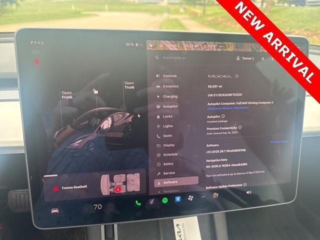 used 2022 Tesla Model 3 car, priced at $23,500