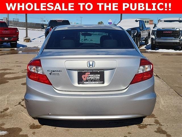 used 2012 Honda Civic car, priced at $6,500