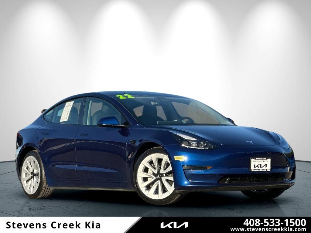 used 2022 Tesla Model 3 car, priced at $22,995