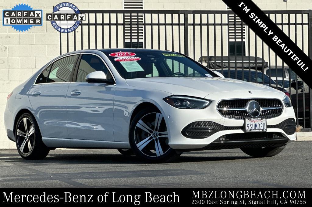 used 2025 Mercedes-Benz C-Class car, priced at $45,200