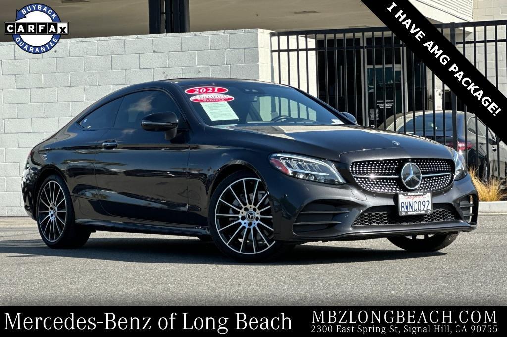 used 2021 Mercedes-Benz C-Class car, priced at $29,900