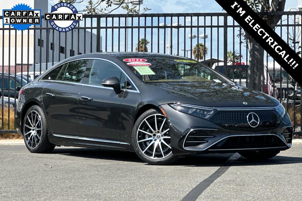 used 2022 Mercedes-Benz EQS 580 car, priced at $56,900