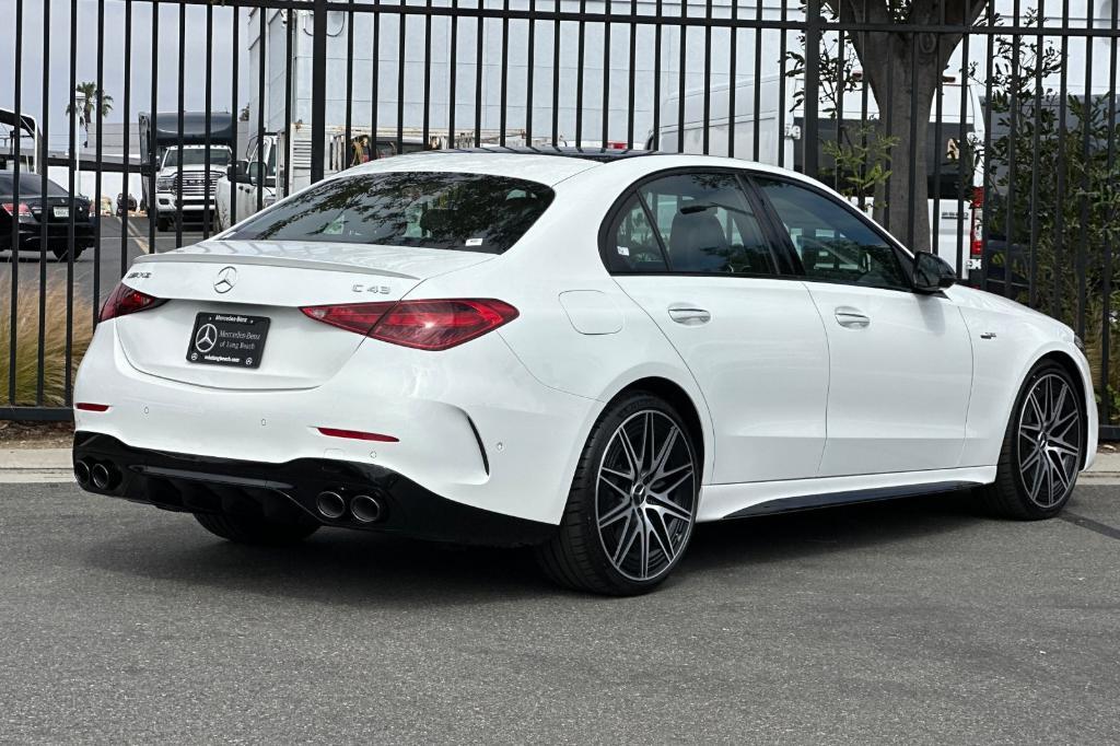 new 2025 Mercedes-Benz AMG C 43 car, priced at $67,885