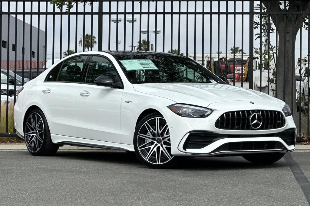 new 2025 Mercedes-Benz AMG C 43 car, priced at $67,885