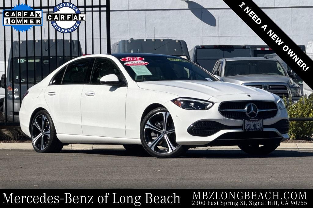 used 2025 Mercedes-Benz C-Class car, priced at $45,400