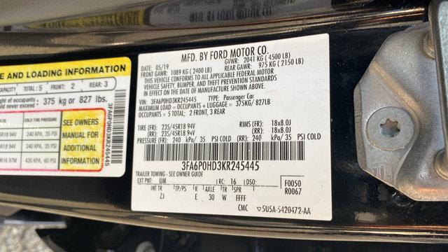 used 2019 Ford Fusion car, priced at $12,883