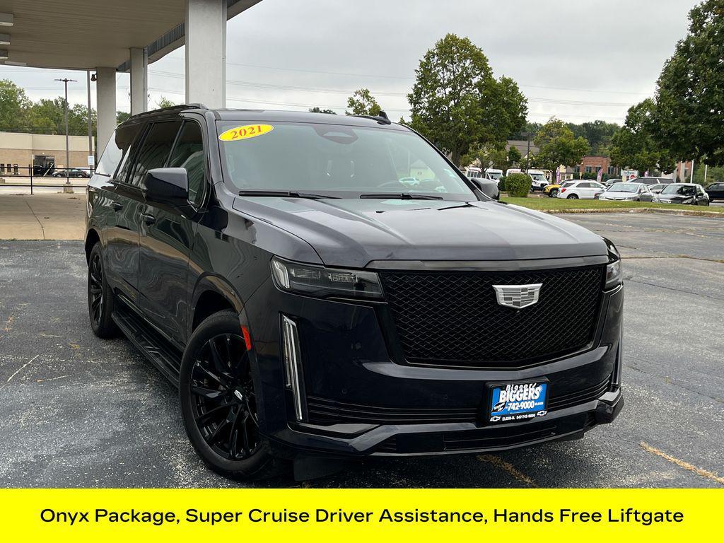 used 2021 Cadillac Escalade ESV car, priced at $65,557