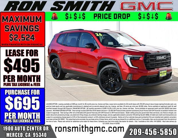 new 2026 GMC Acadia car, priced at $53,519
