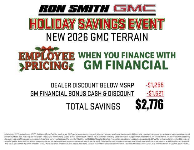 new 2026 GMC Terrain car, priced at $33,408
