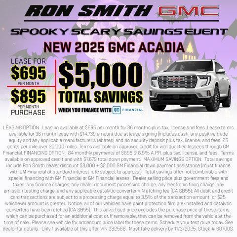 new 2025 GMC Acadia car, priced at $61,279