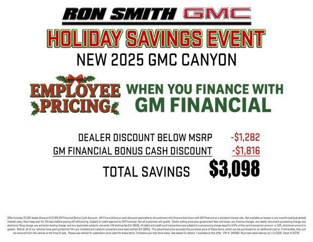 new 2025 GMC Canyon car, priced at $38,432
