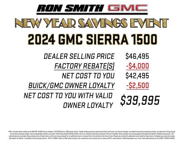 used 2024 GMC Sierra 1500 car, priced at $39,995