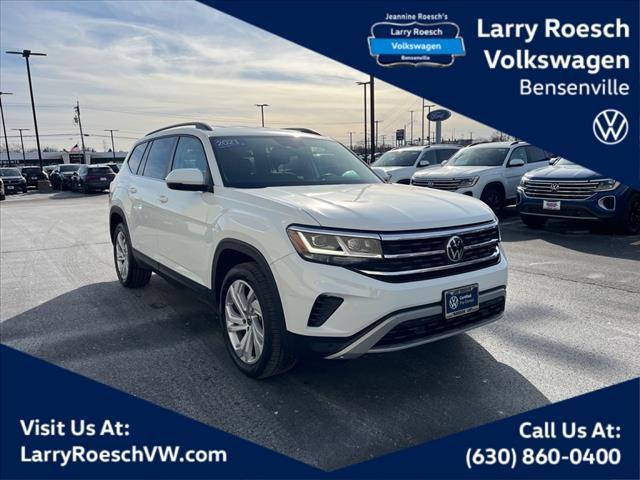 used 2021 Volkswagen Atlas car, priced at $28,600