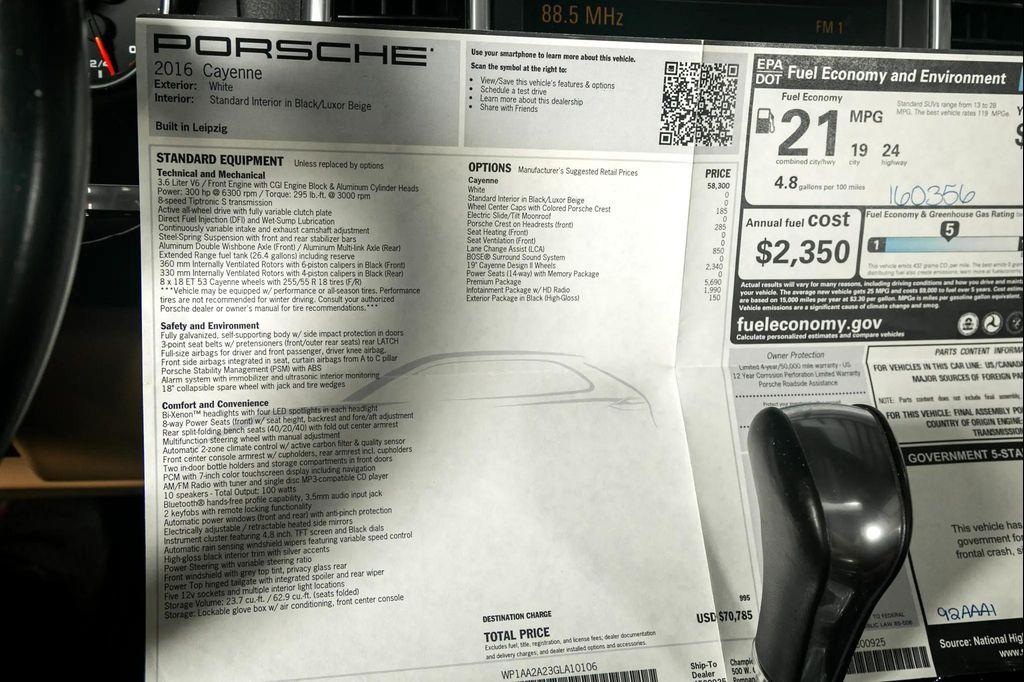 used 2016 Porsche Cayenne car, priced at $19,995