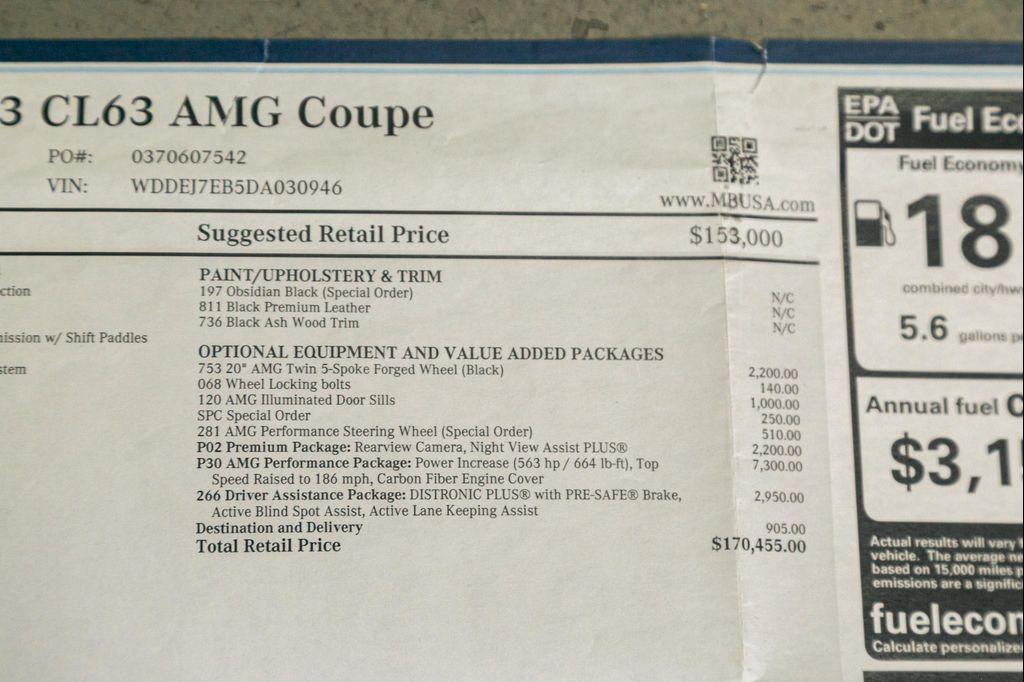 used 2013 Mercedes-Benz CL-Class car, priced at $32,995