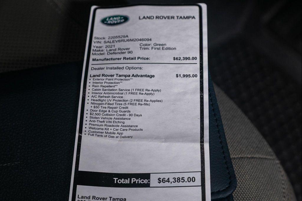 used 2021 Land Rover Defender car, priced at $37,995