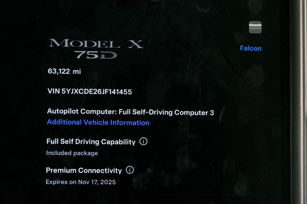 used 2018 Tesla Model X car, priced at $23,995