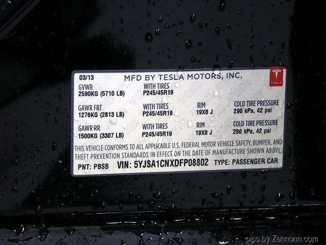 used 2013 Tesla Model S car, priced at $15,495