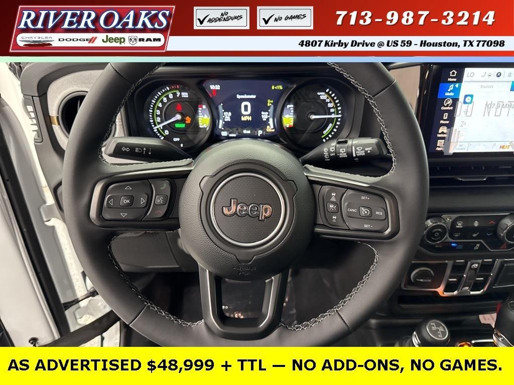 new 2025 Jeep Wrangler 4xe car, priced at $48,999
