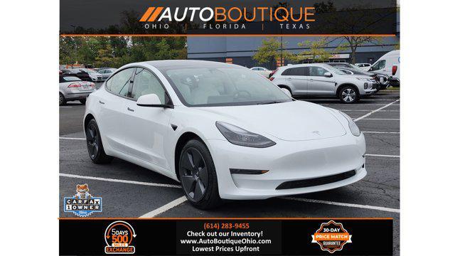 used 2023 Tesla Model 3 car, priced at $24,600