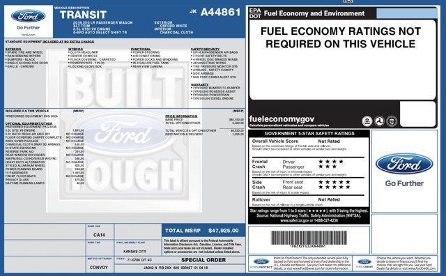 used 2018 Ford Transit-350 car, priced at $23,500