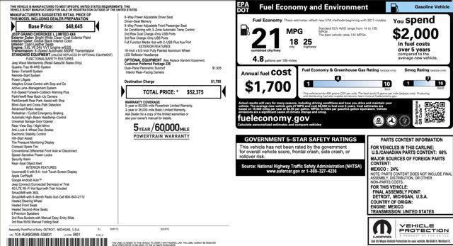 used 2022 Jeep Grand Cherokee L car, priced at $27,045