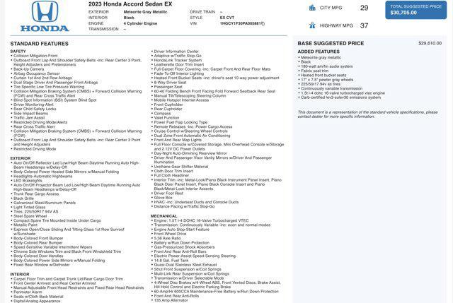 used 2023 Honda Accord car, priced at $24,945