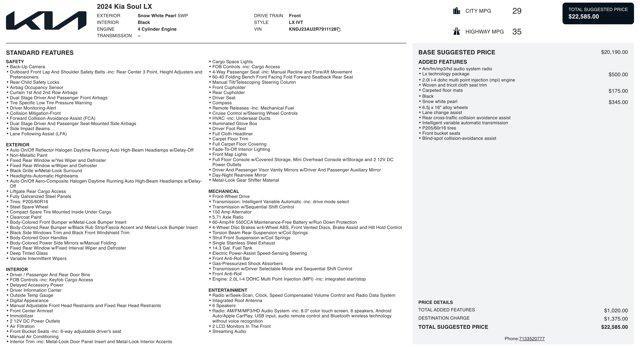 used 2024 Kia Soul car, priced at $14,000