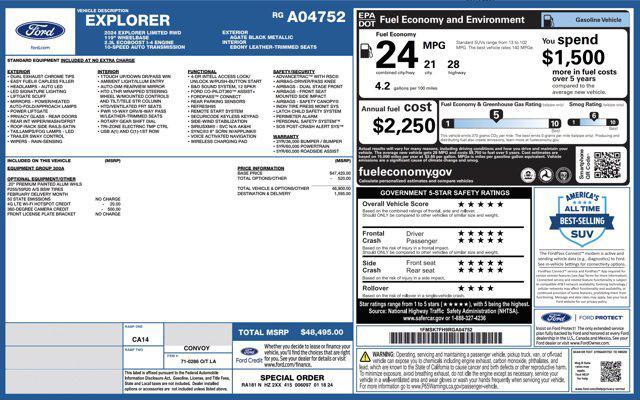 used 2024 Ford Explorer car, priced at $25,045