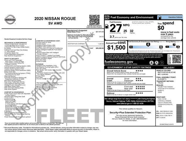 used 2020 Nissan Rogue car, priced at $14,545