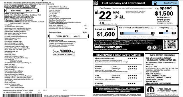 used 2022 Chrysler Pacifica car, priced at $22,045